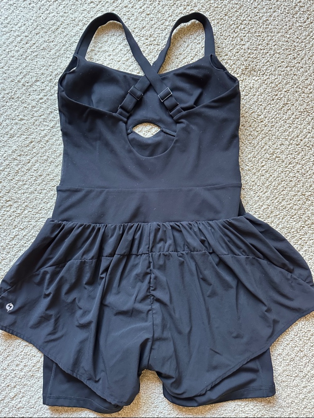 Popflex Activewear Athleisure Black Romper Size L - Picture 5 of 6